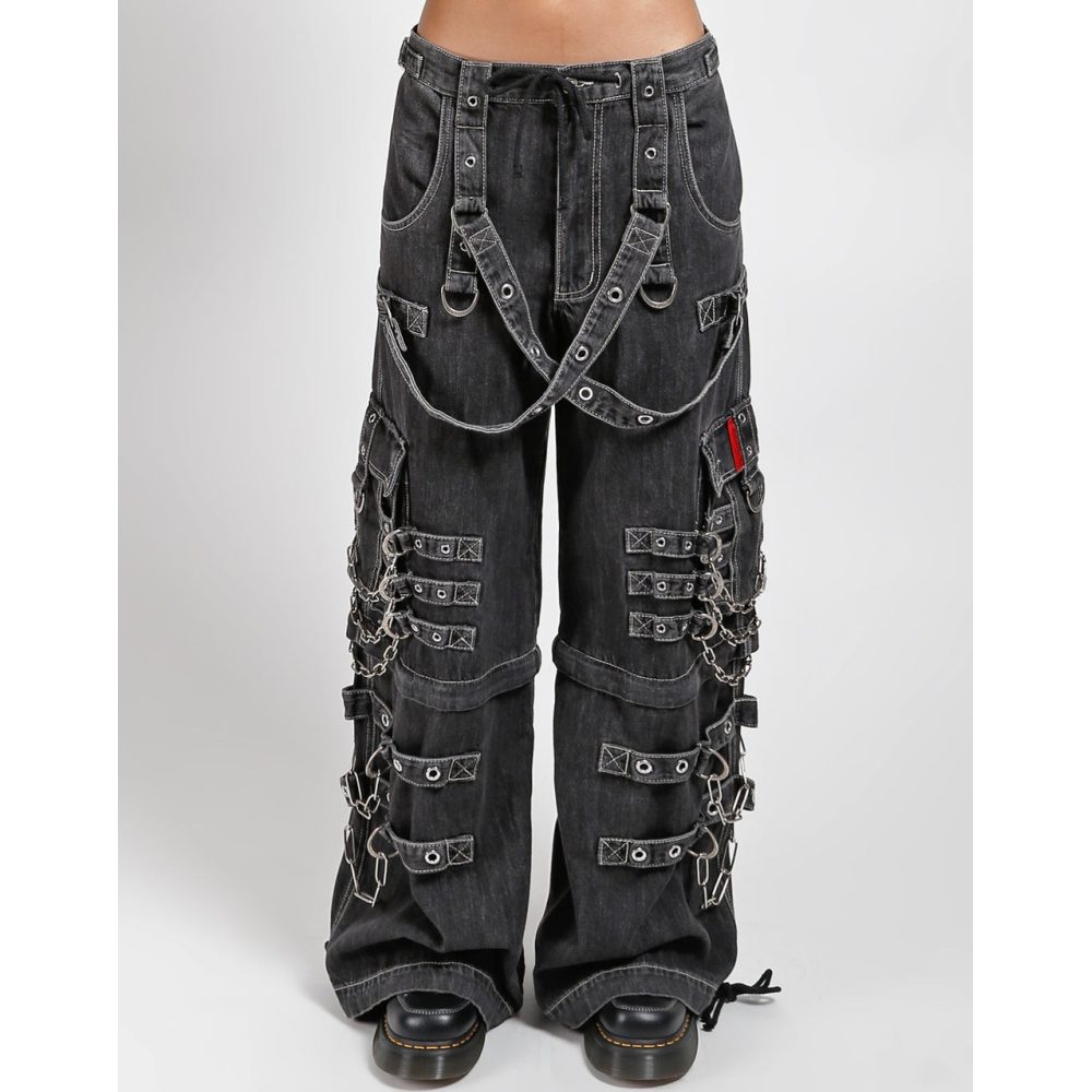Tripp NYC - Devil Skull Wijde broek - Zwart
